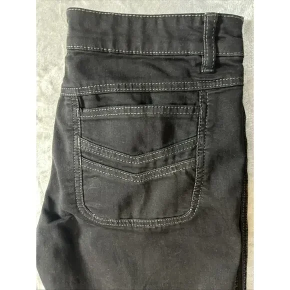 Free People Womens 27 Black Flared Legs Jeans Y2K Retro Boho Hippie USA - Picture 14 of 14